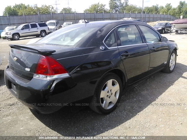 2G1WD58C289143424 - 2008 CHEVROLET IMPALA SUPER SPORT 黑色 照片 4