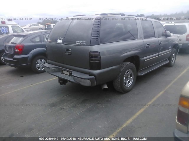 3GNEC16T1YG138875 - 2000 CHEVROLET SUBURBAN C1500 GRAY photo 4