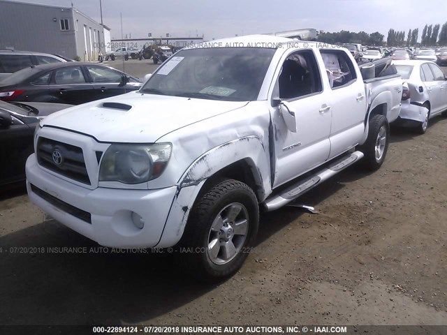 3TMJU4GNXAM095182 - 2010 TOYOTA TACOMA DOUBLE CAB PRERUNNER WHITE photo 2