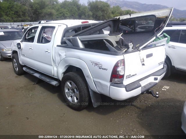 3TMJU4GNXAM095182 - 2010 TOYOTA TACOMA DOUBLE CAB PRERUNNER WHITE photo 3