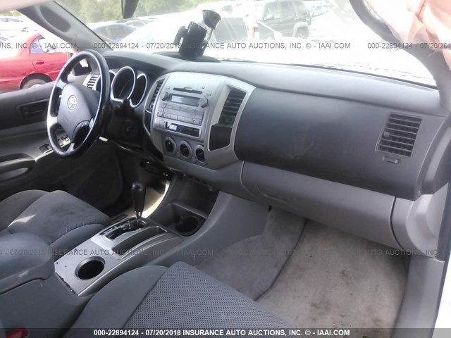 3TMJU4GNXAM095182 - 2010 TOYOTA TACOMA DOUBLE CAB PRERUNNER WHITE photo 5