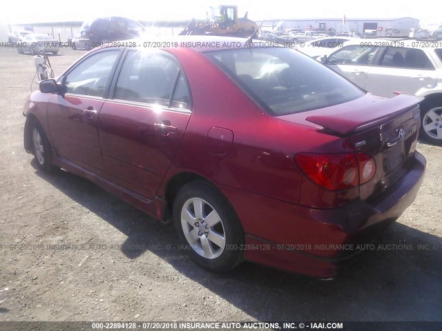 1NXBR32E66Z663711 - 2006 TOYOTA COROLLA CE/LE/S RED photo 3