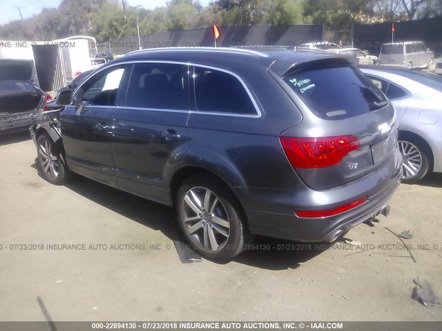 WA1WMBFE3BD007964 - 2011 AUDI Q7 PRESTIGE GRAY photo 3