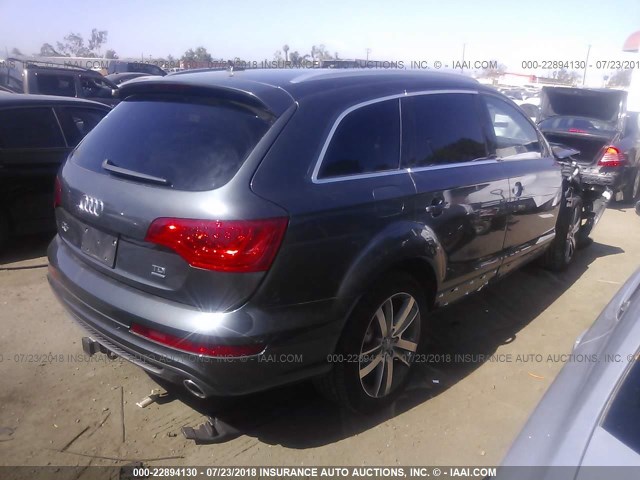WA1WMBFE3BD007964 - 2011 AUDI Q7 PRESTIGE GRAY photo 4