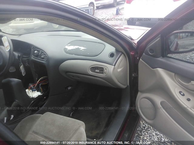 1G3NL52T51C213222 - 2001 OLDSMOBILE ALERO GL BURGUNDY photo 5