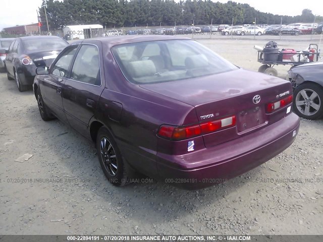 4T1BG22K2VU070349 - 1997 TOYOTA CAMRY CE/LE/XLE 勃艮第红 照片 3