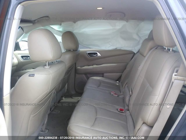 5N1AR2MM9DC604441 - 2013 NISSAN PATHFINDER S/SV/SL/PLATINUM GRAY photo 8