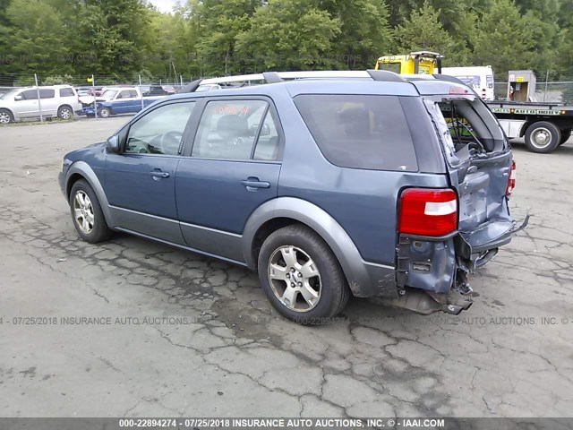 1FMZK05115GA18763 - 2005 FORD FREESTYLE SEL BLUE photo 3