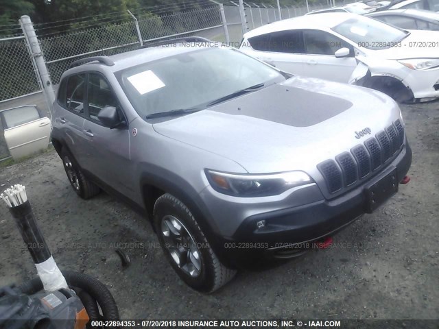 1C4PJMBXXKD153722 - 2019 JEEP CHEROKEE TRAILHAWK GRAY photo 1