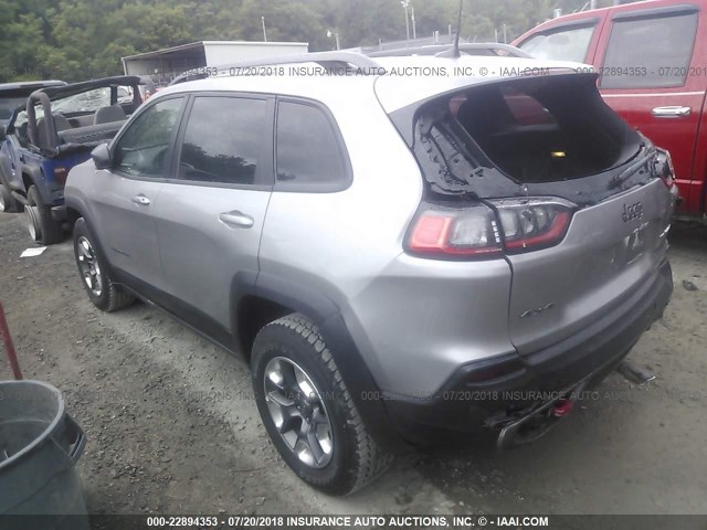 1C4PJMBXXKD153722 - 2019 JEEP CHEROKEE TRAILHAWK GRAY photo 3
