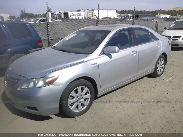 4T1BB46K58U034020 - 2008 TOYOTA CAMRY HYBRID SILVER photo 2