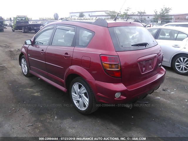 5Y2SL65846Z415697 - 2006 PONTIAC VIBE RED photo 3