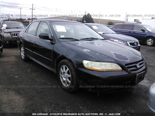 1HGCG66892A024613 - 2002 HONDA ACCORD EX/SE BLACK photo 1