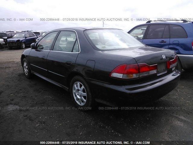 1HGCG66892A024613 - 2002 HONDA ACCORD EX/SE BLACK photo 3