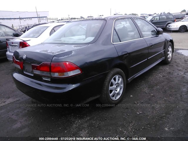 1HGCG66892A024613 - 2002 HONDA ACCORD EX/SE BLACK photo 4