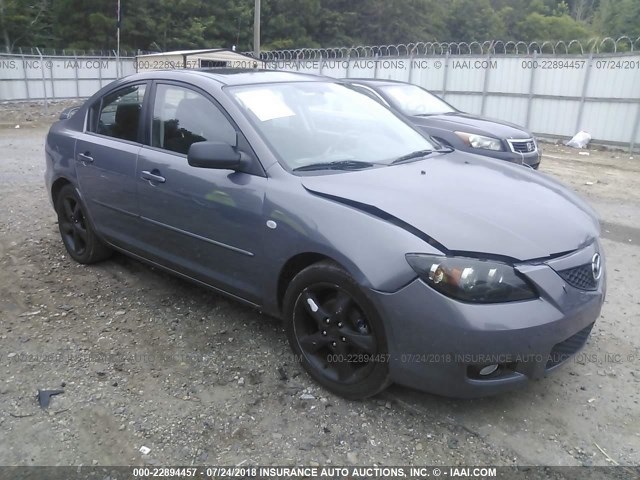 JM1BK32F981134016 - 2008 MAZDA 3 I GRAY photo 1