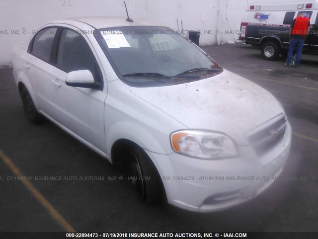 KL1TD5DE8AB073795 - 2010 CHEVROLET AVEO LS/LT WHITE photo 1