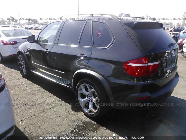 5UXFE83528LZ47308 - 2008 BMW X5 4.8I BLACK photo 3