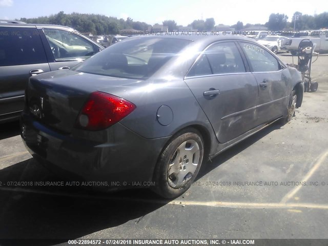1G2ZF58B074255974 - 2007 PONTIAC G6 VALUE LEADER/BASE GRAY photo 4