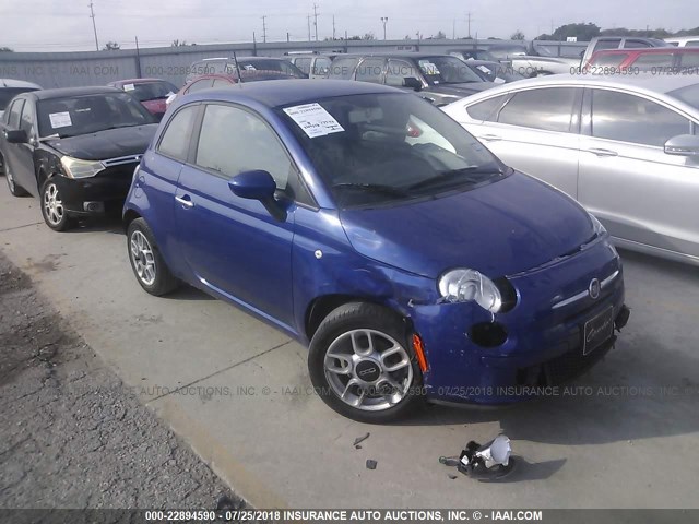 3C3CFFAR5DT511566 - 2013 FIAT 500 POP BLUE photo 1