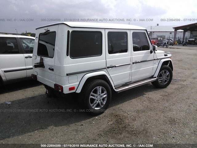 WDCYC3HF8EX214277 - 2014 MERCEDES-BENZ G 550 WHITE photo 4