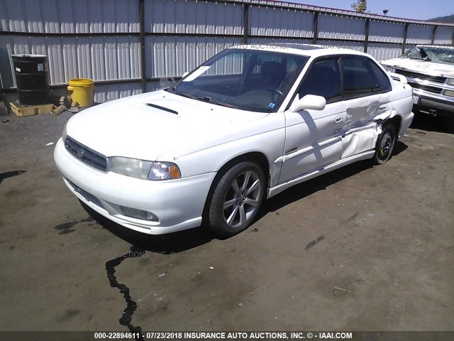 4S3BD6753W7202431 - 1998 SUBARU LEGACY GT/GT LIMITED WHITE photo 2