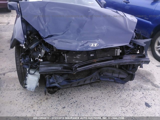 KMHHM66D28U295770 - 2008 HYUNDAI TIBURON GS BLUE photo 6