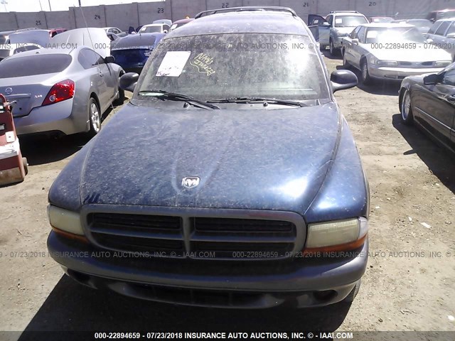 1B4HR38N62F157054 - 2002 DODGE DURANGO SPORT/SXT BLUE photo 6