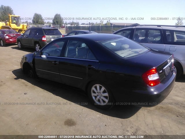 4T1BF30KX2U007152 - 2002 TOYOTA CAMRY LE/XLE/SE 黑色 照片 3