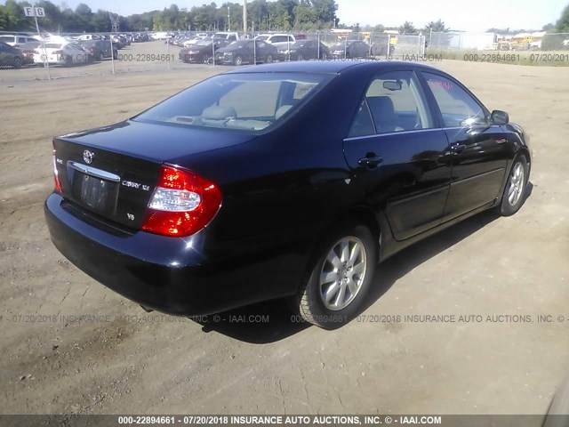 4T1BF30KX2U007152 - 2002 TOYOTA CAMRY LE/XLE/SE 黑色 照片 4