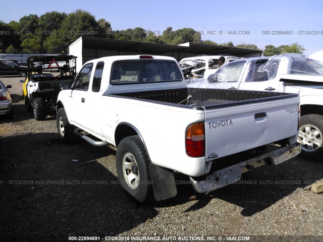 4TASM92N3XZ415356 - 1999 TOYOTA TACOMA XTRACAB PRERUNNER თეთრი ფოტო 3