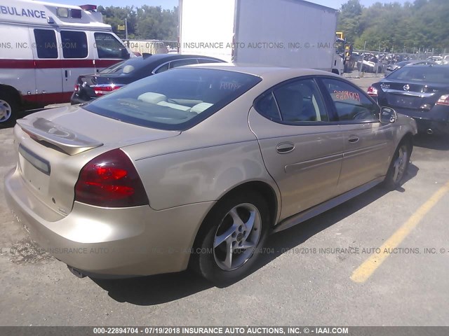 2G2WR524841195129 - 2004 PONTIAC GRAND PRIX GTP GOLD photo 4