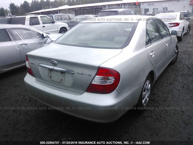JTDBE32KX20009429 - 2002 TOYOTA CAMRY LE/XLE/SE Boz foto 4