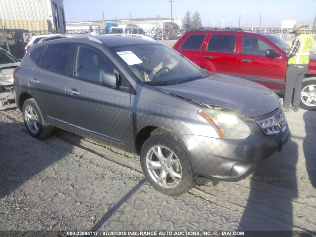 JN8AS5MT0BW183808 - 2011 NISSAN ROGUE S/SV/KROM GRAY photo 1