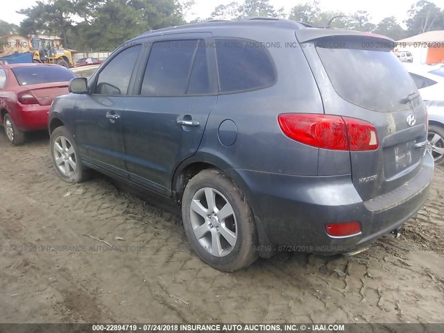 5NMSH13E07H120308 - 2007 HYUNDAI SANTA FE SE/LIMITED Light Blue photo 3