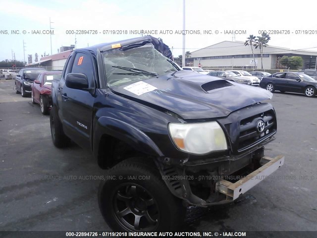5TEJU62N27Z433138 - 2007 TOYOTA TACOMA DOUBLE CAB PRERUNNER BLACK photo 1