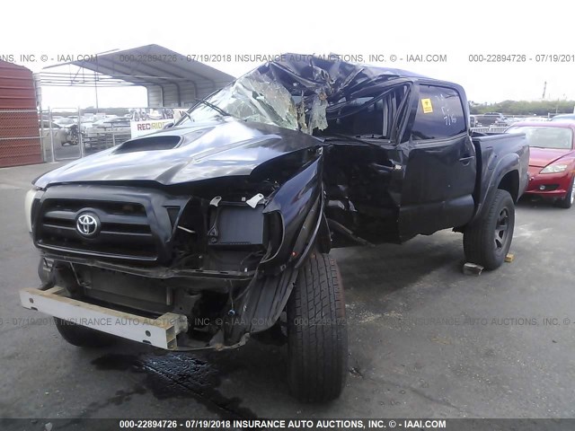 5TEJU62N27Z433138 - 2007 TOYOTA TACOMA DOUBLE CAB PRERUNNER BLACK photo 2