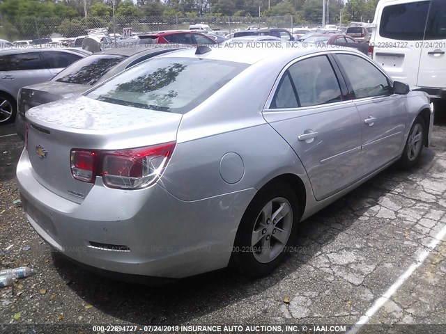1G11B5SA2DF175704 - 2013 CHEVROLET MALIBU LS ვერცხლისფერი ფოტო 4