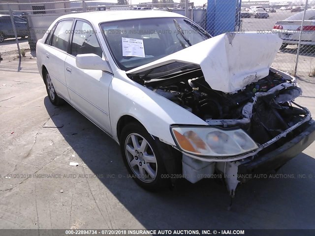 4T1BF28B11U176280 - 2001 TOYOTA AVALON XL/XLS WHITE photo 1