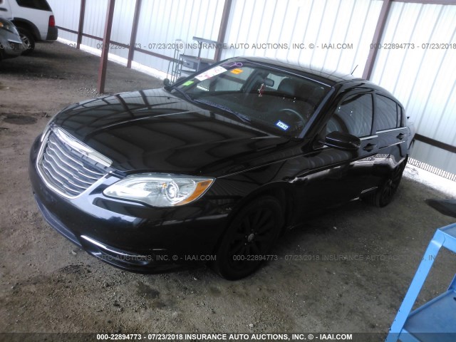 1C3CCBBB9CN267230 - 2012 CHRYSLER 200 TOURING BLACK photo 2