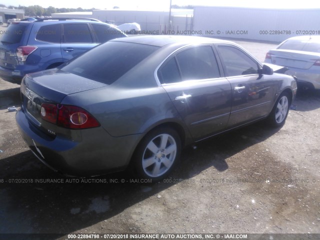 KNAGE124365021486 - 2006 KIA OPTIMA LX/EX GRAY photo 4