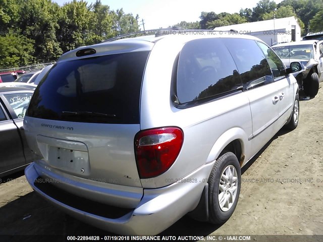 2B4GP34352R722280 - 2002 DODGE GRAND CARAVAN EL GRAY photo 4