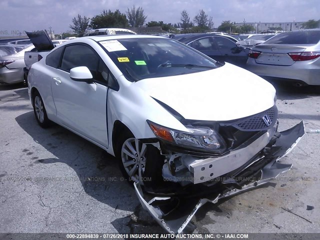 2HGFG3B13CH524855 - 2012 HONDA CIVIC EXL WHITE photo 1