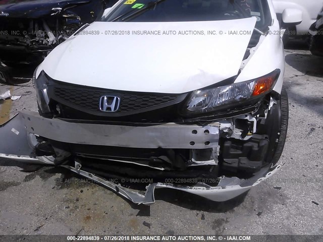 2HGFG3B13CH524855 - 2012 HONDA CIVIC EXL WHITE photo 6