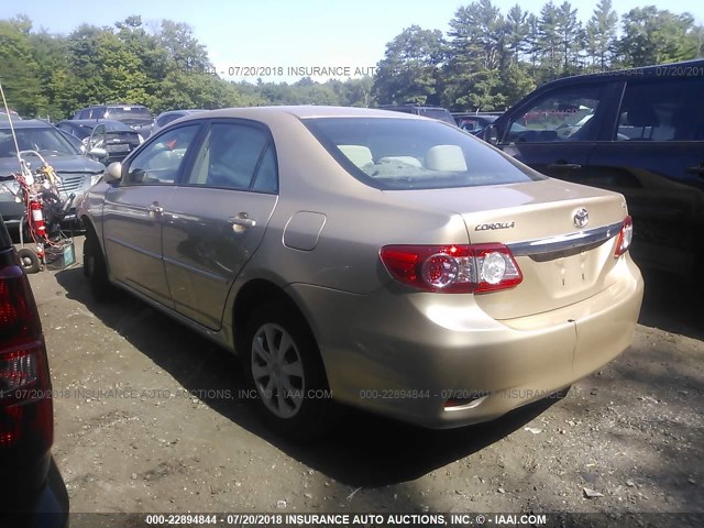 JTDBU4EE0B9144431 - 2011 TOYOTA COROLLA S/LE GOLD photo 3