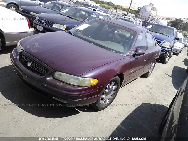 2G4WB52K4W1601288 - 1998 BUICK REGAL LS 勃艮第红 照片 2
