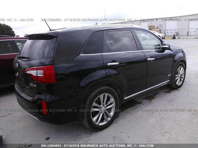 5XYKWDA72FG638893 - 2015 KIA SORENTO SX/SX LIMITED BLACK photo 4