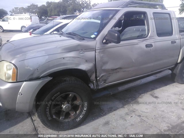 1N6ED27T83C463672 - 2003 NISSAN FRONTIER CREW CAB XE/CREW CAB SE GOLD photo 6