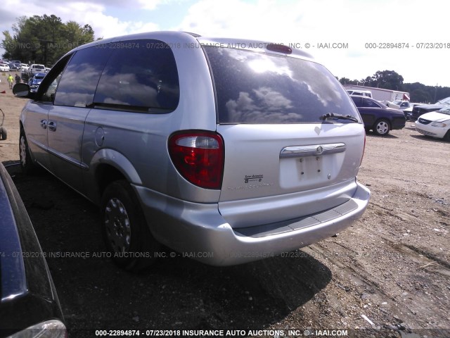 2C4GP44361R324728 - 2001 CHRYSLER TOWN & COUNTRY LX SILVER photo 3