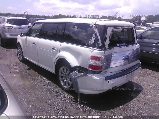 2FMGK5DC3BBD25930 - 2011 FORD FLEX LIMITED WHITE photo 3